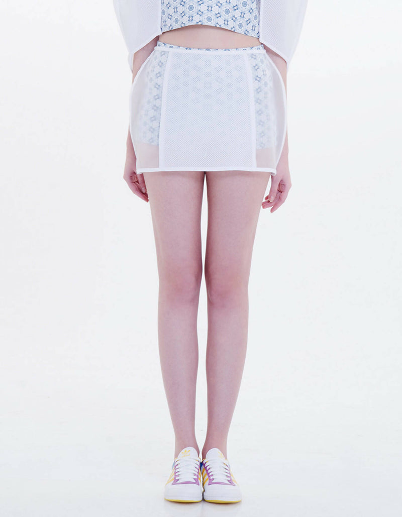 Mesh Bubble Skirt