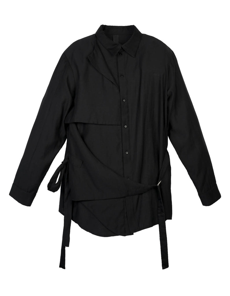 Transformable Flap Shirt With Straps