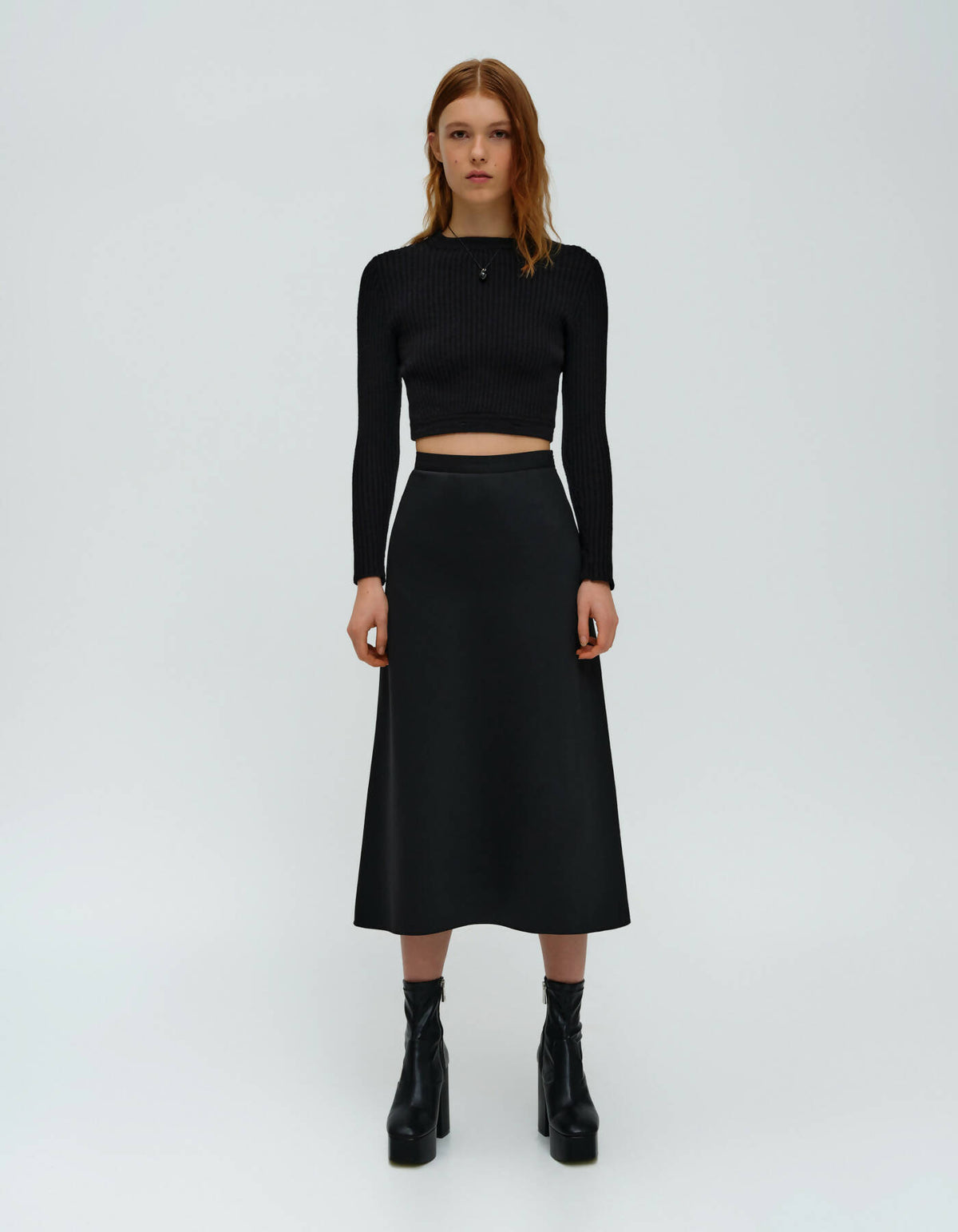 Wool mid-length skirt Louis Vuitton Black size 40 FR in Wool - 30507411