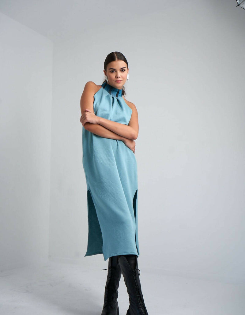 Sleevless Cotton Midi Dress