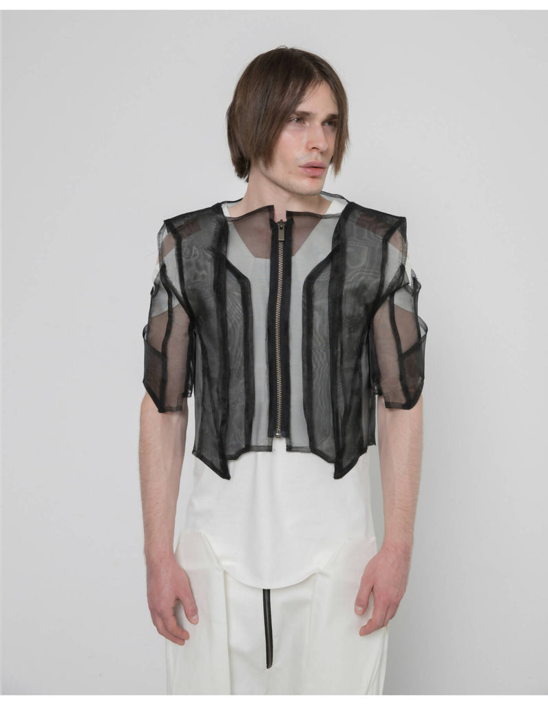 Men Buzludzha Black Transparent Jacket