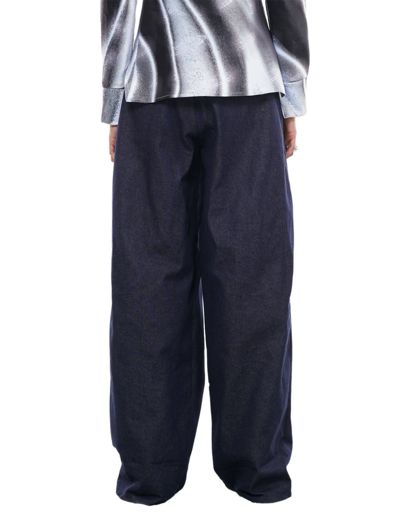 Denim and Fur Baggy Pant