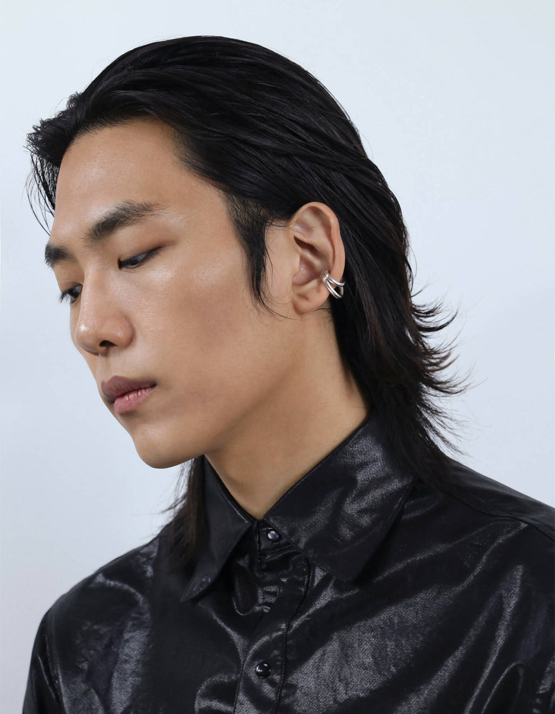 Men's two lines earcuff