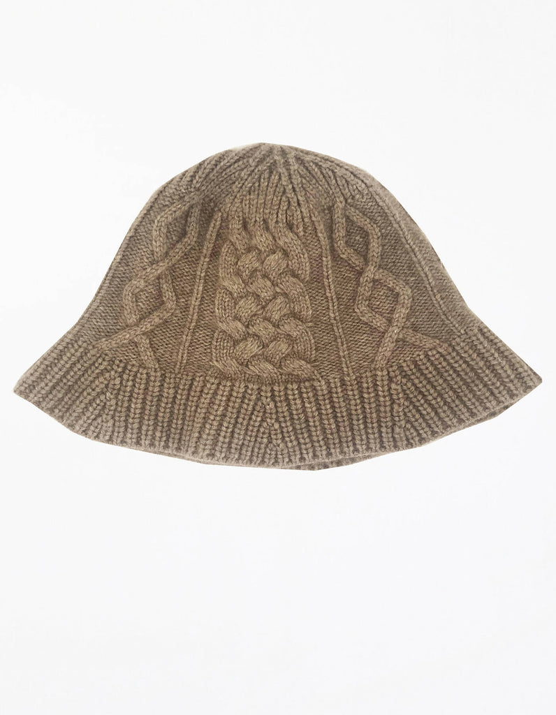 Pasquela Cashmere Bucket Hat - Lt Fawn