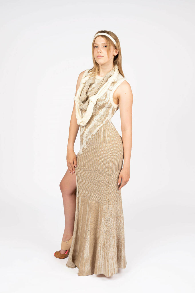 Ice Curtain Maxi Knitted Dress