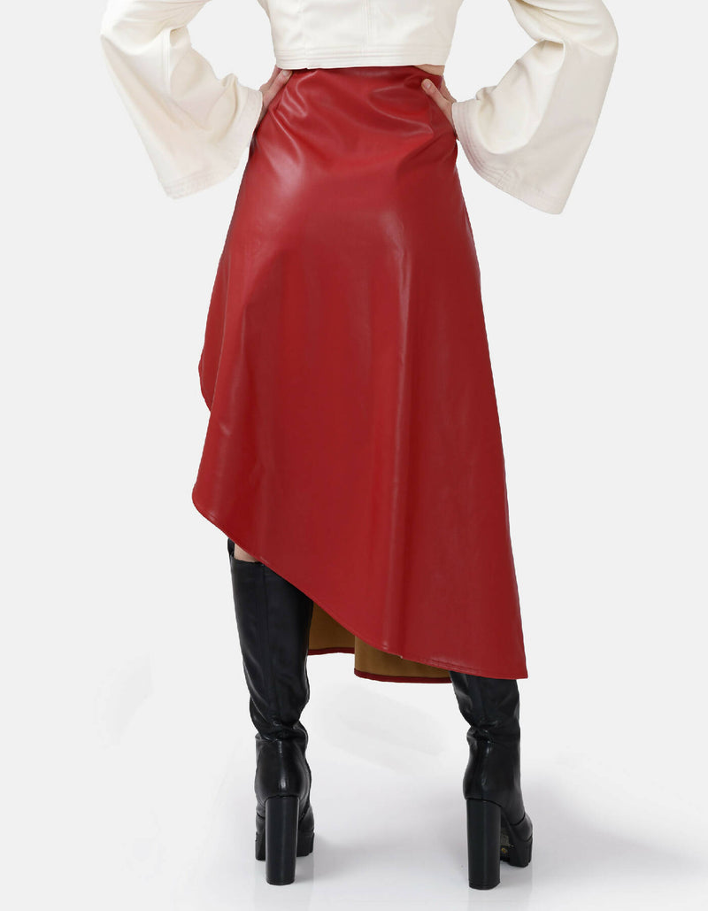 Fatale Asymmetrical Wrap Skirt