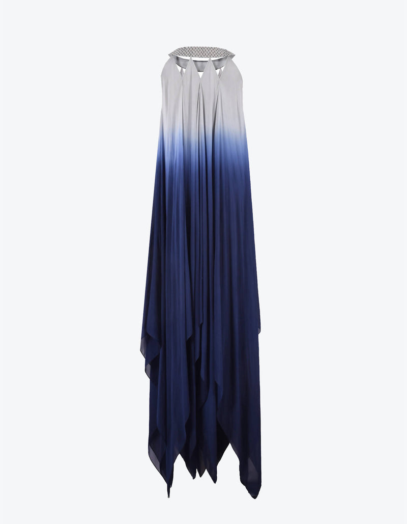 Chiffon Gradient Fall Panelled Dress