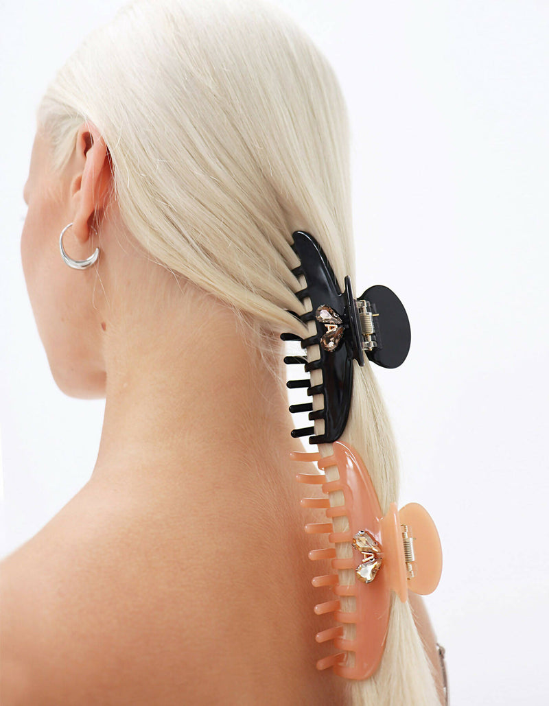 Rhinestone Embellished Hair Claw