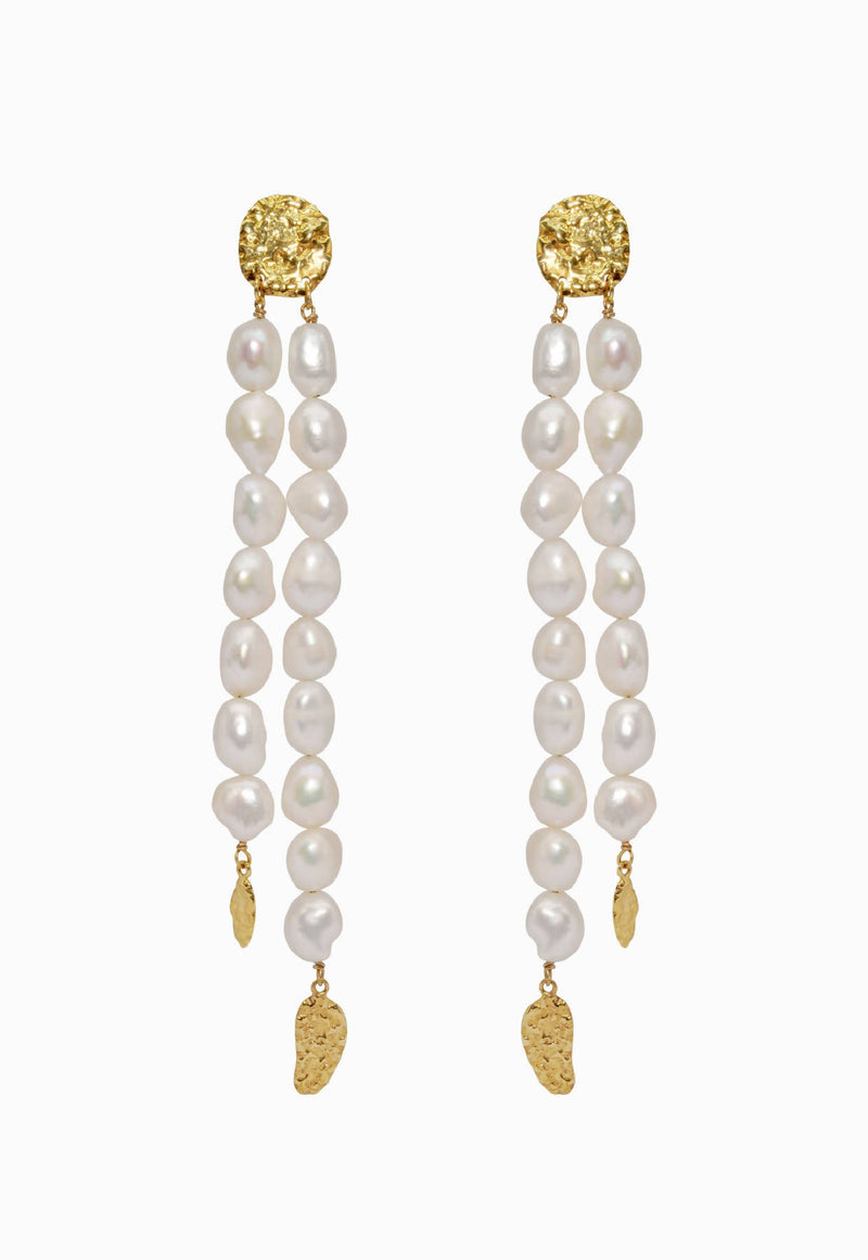 Long Pearl Earrings