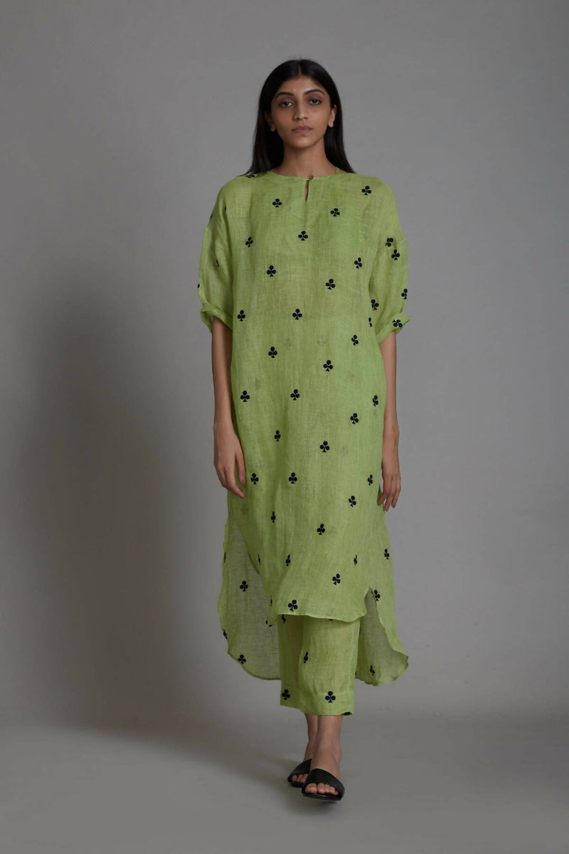 Mati Trump Card Tunic Dress-Green