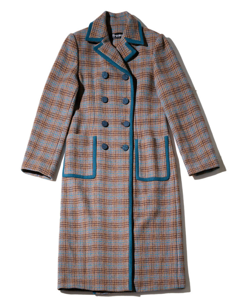 Classical Check Long Coat