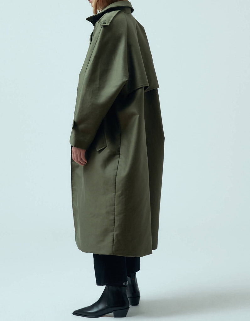 Julia Leifert organic cotton womens oversize trench coat