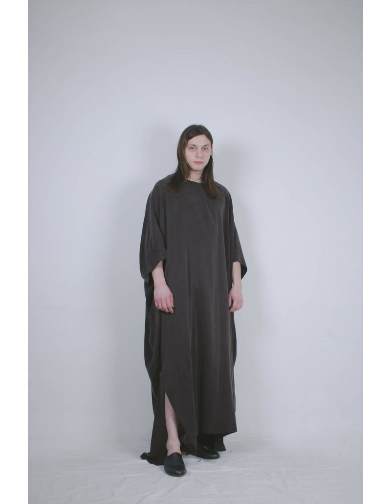 ludus_aw2324_ Zero Waste Cupro Dress-15