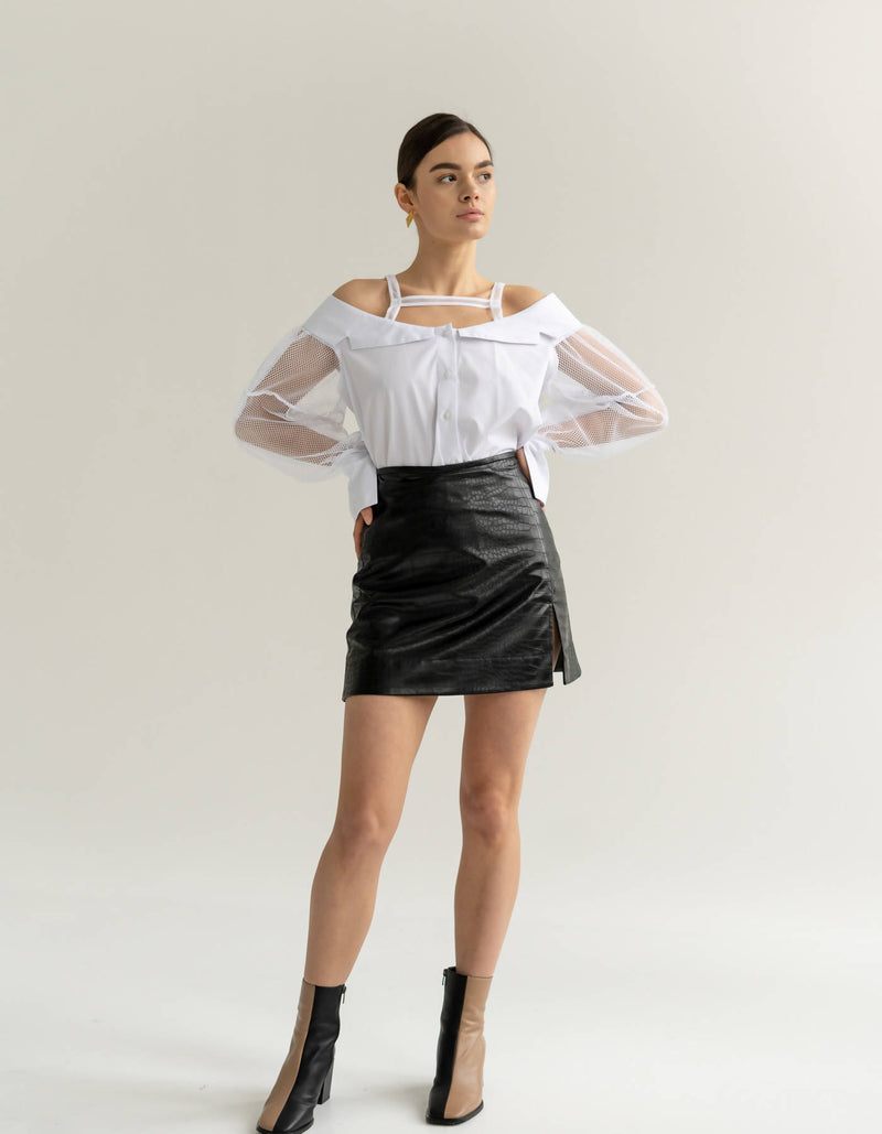 A-Silhouette Mini Skirt