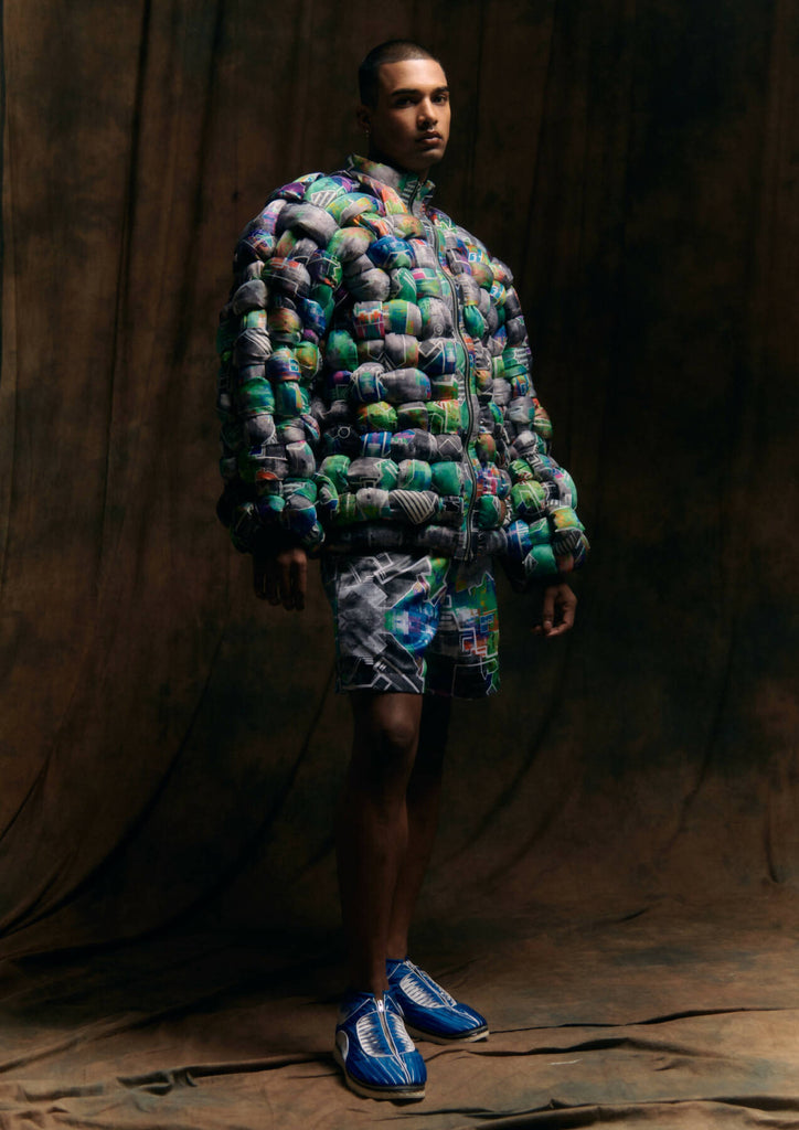 Recycled puffer jacket