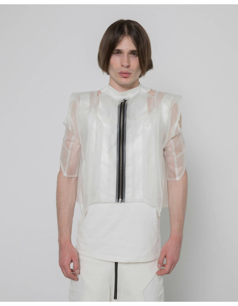 Men Buzludzha White Transparent Jacket