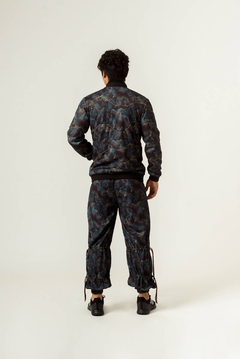 Unisex Agitation Print BomberJacket