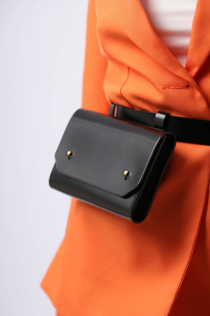 Leather Envelope Belt Bag