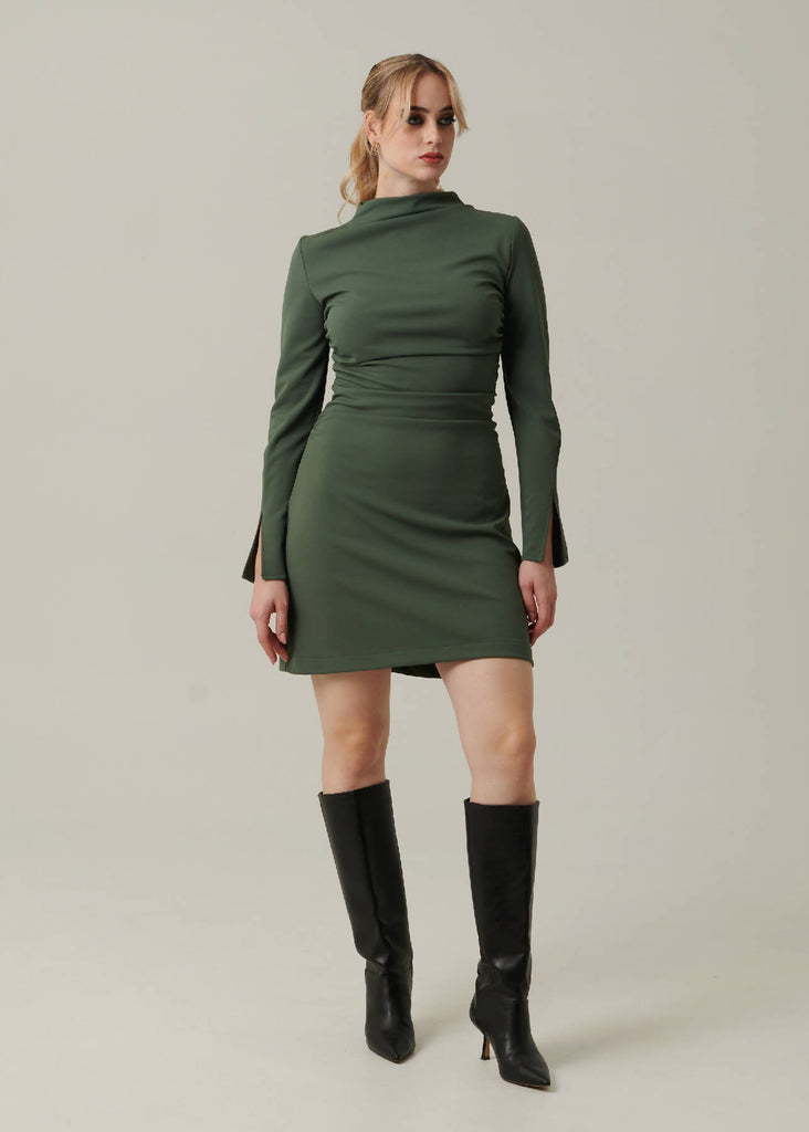 Taylor Dress Smokey Green