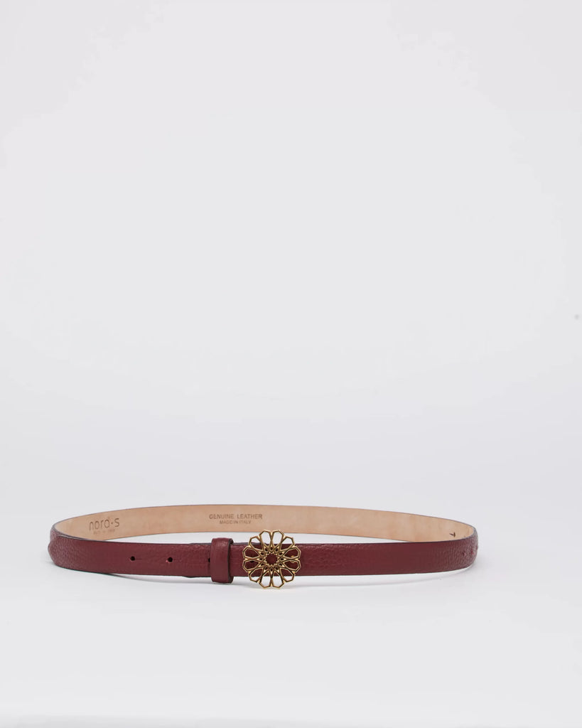 Mini Mosaic Belt Bordeaux