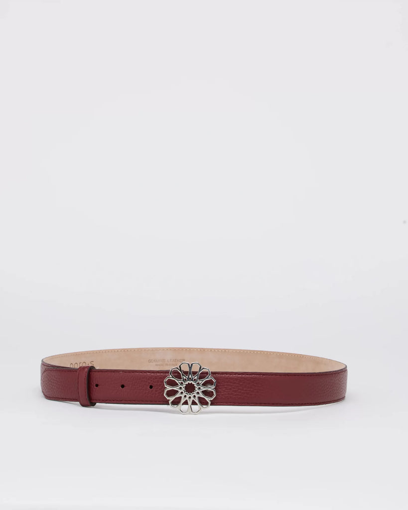 Maxi Mosaic Belt Bordeaux