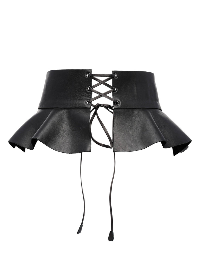 Peplum Leather Waist Belt Balla