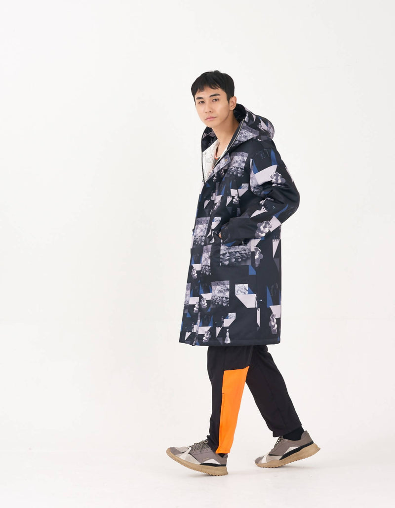 Winter Blues Hoody Padding Coat