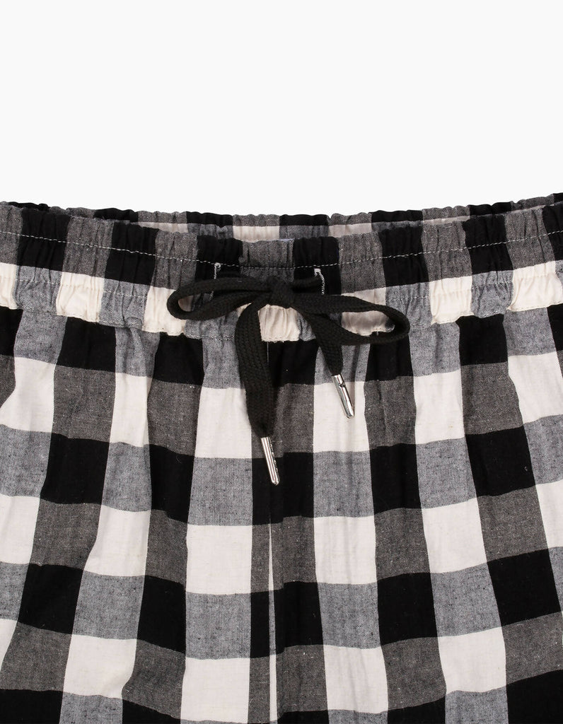 Billie Black & White Checked Short