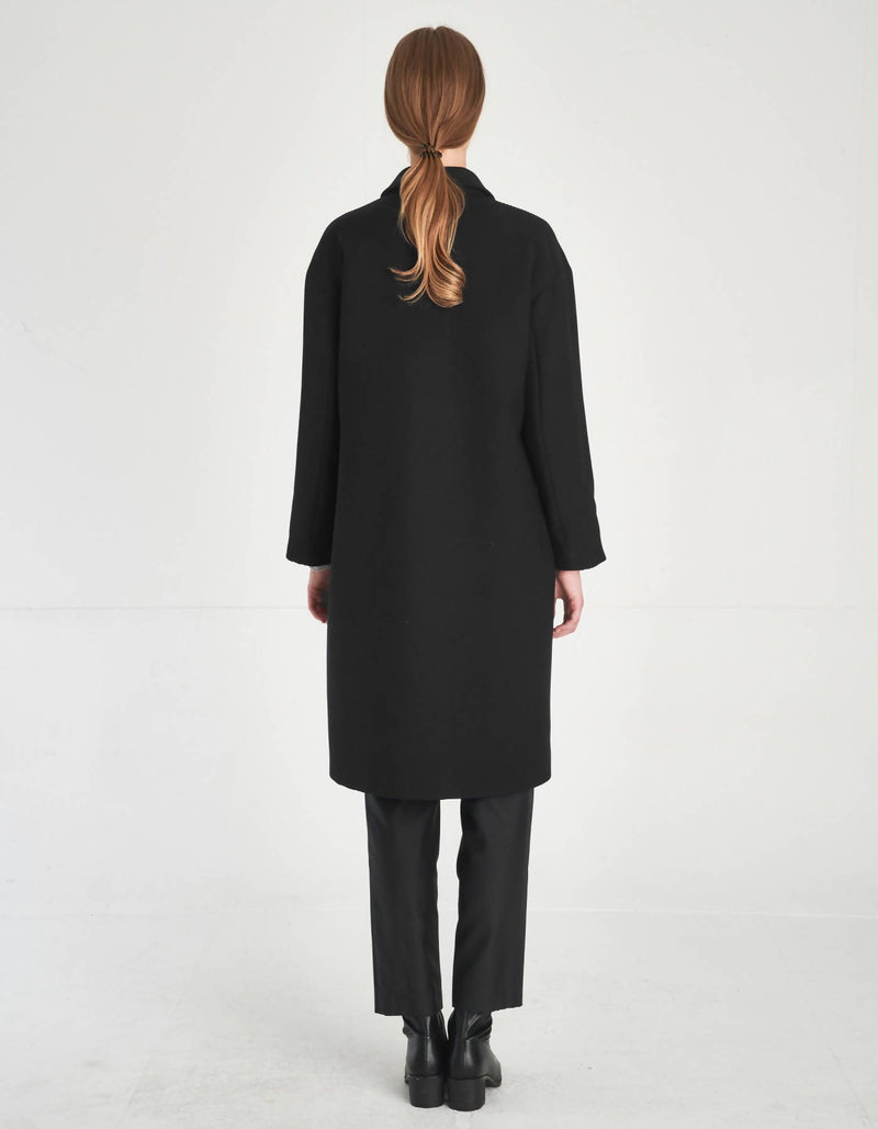 Minimalist Design Loose Fit Wool Coat