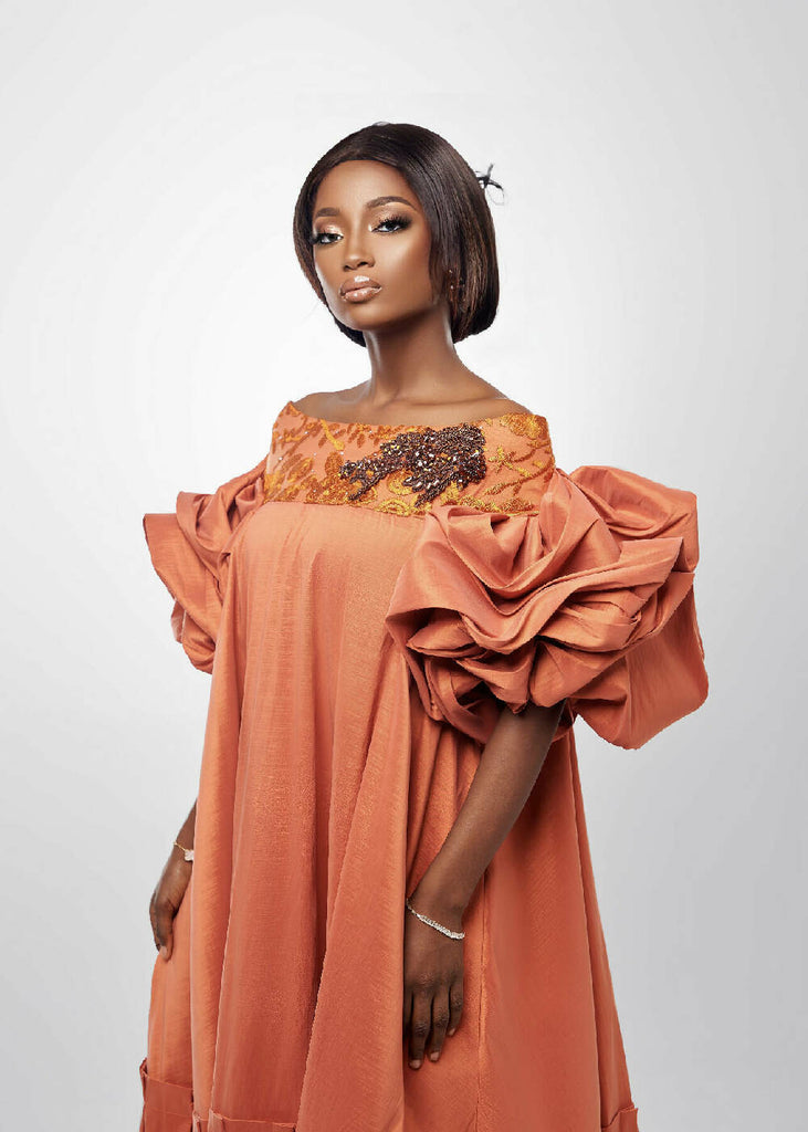 Ms Kaba Couture Dress 2.0 Terracotta