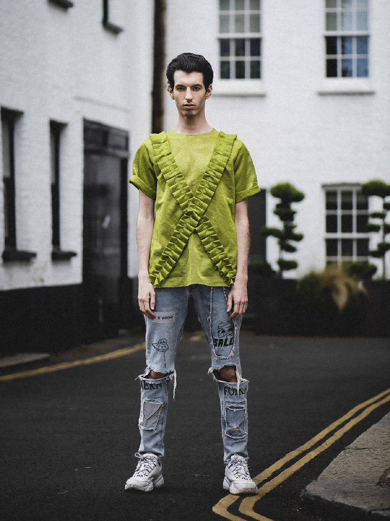 Untitled Seaweed Ruffle Tee