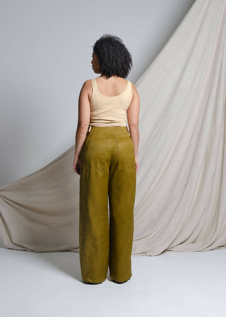 Josie High Waist Pants (Khaki)