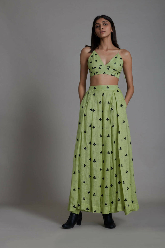 Mati Club Lehenga Set-Green (2 PCS)