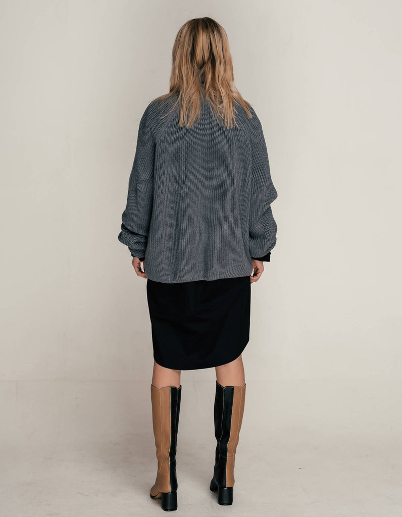 Margee Oversized Gray Sweater