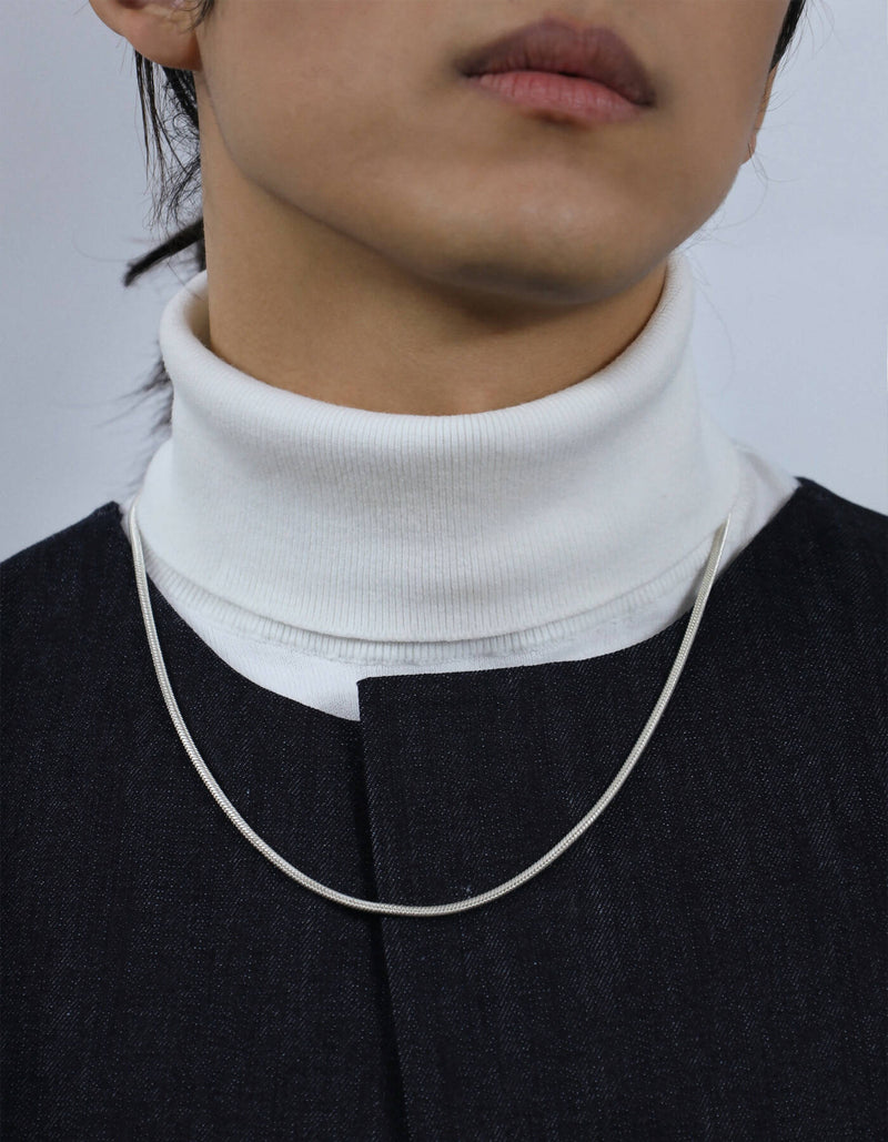 Men's thick line necklace