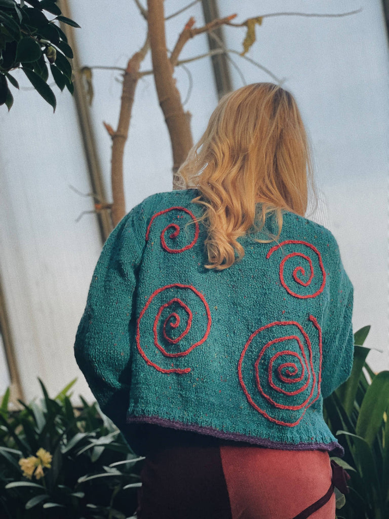 Swirl & Sunflower Sweater