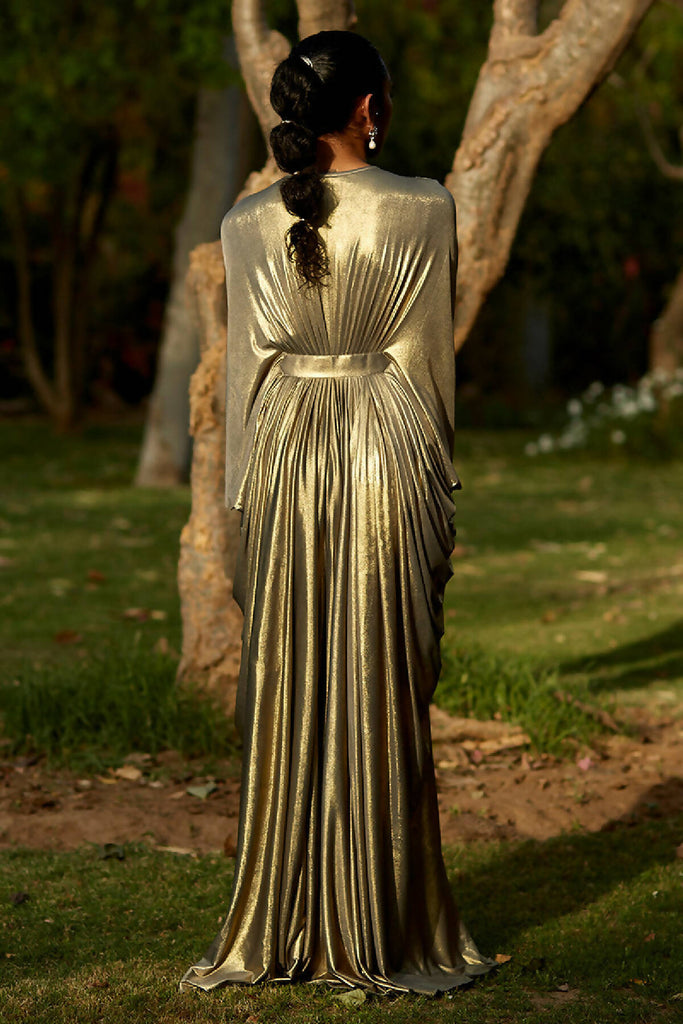 Gown With Detachable Belt And Dupatta - Babeehive
