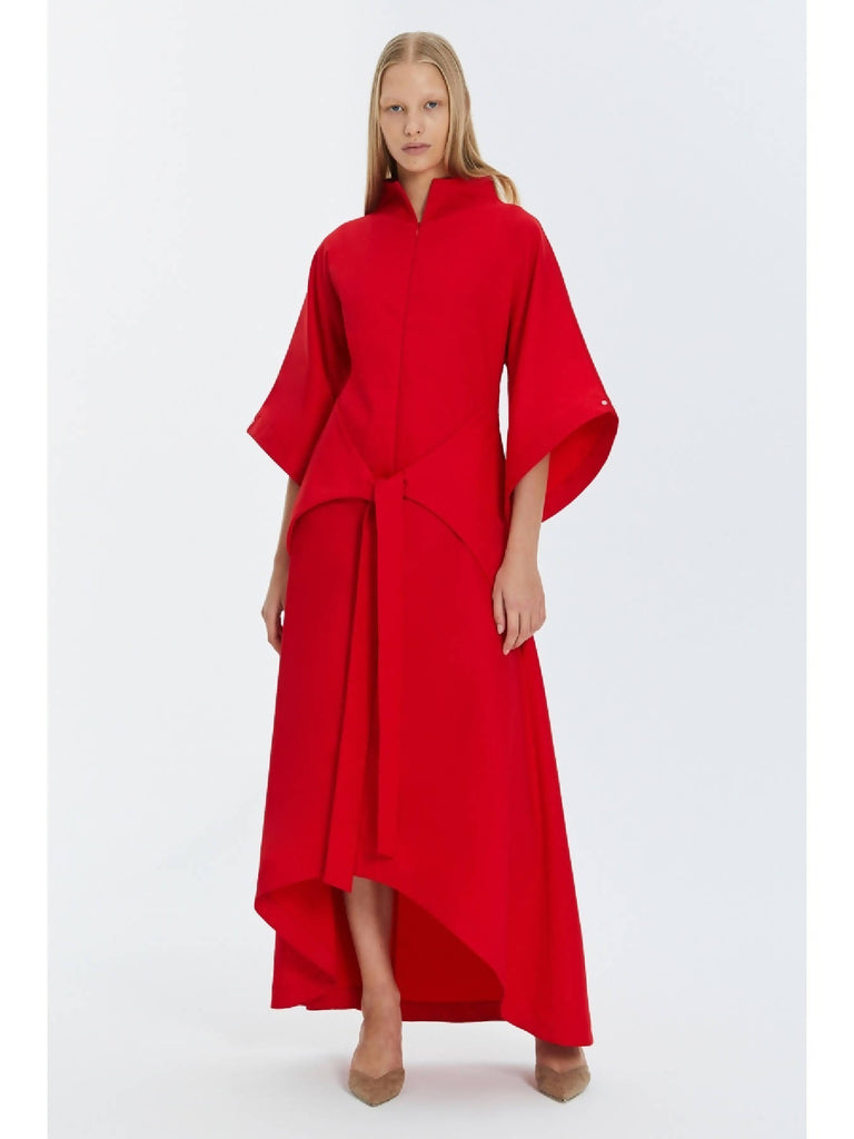 Dress Lea Viscose Black/ Red