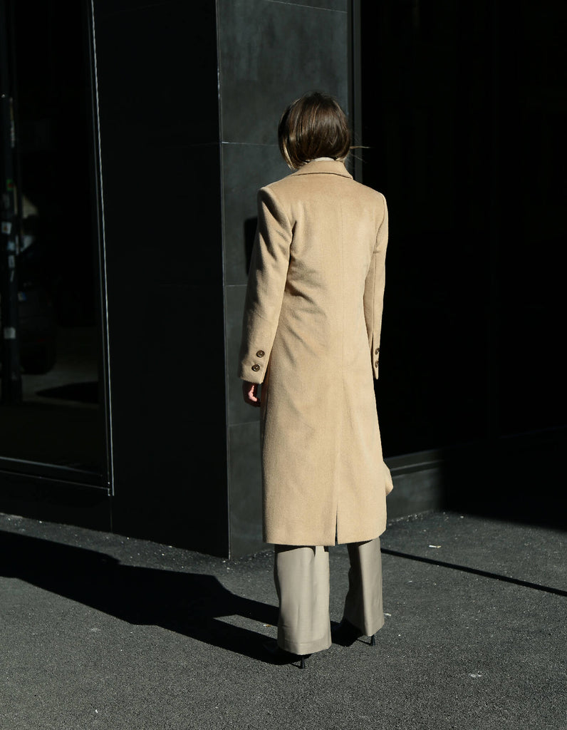 Elowen Cashmere Coat Beige