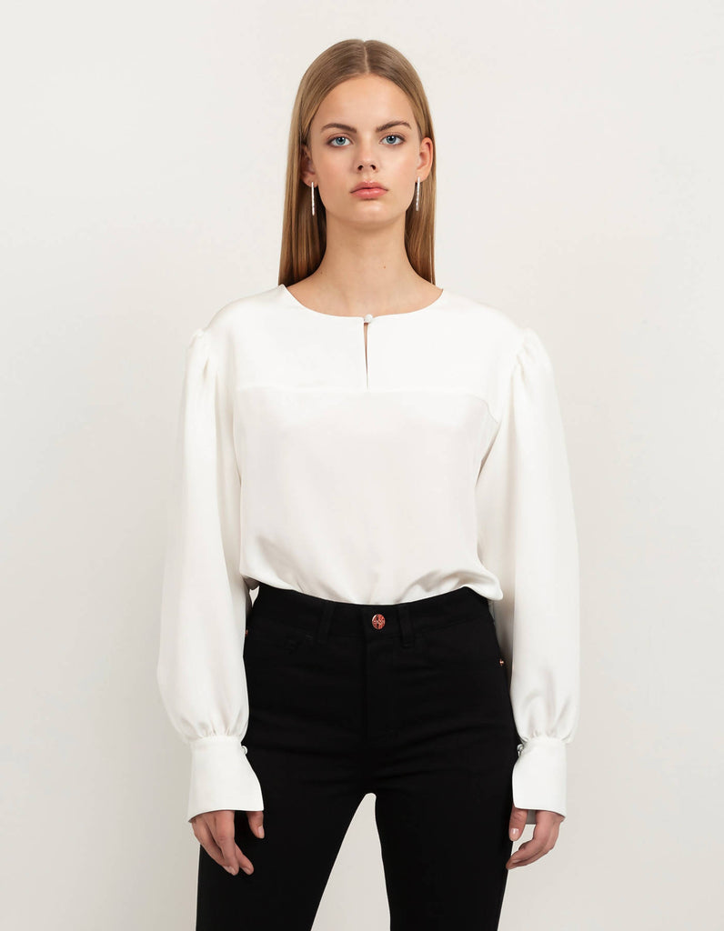 Blaze Silk Crepe Blouse