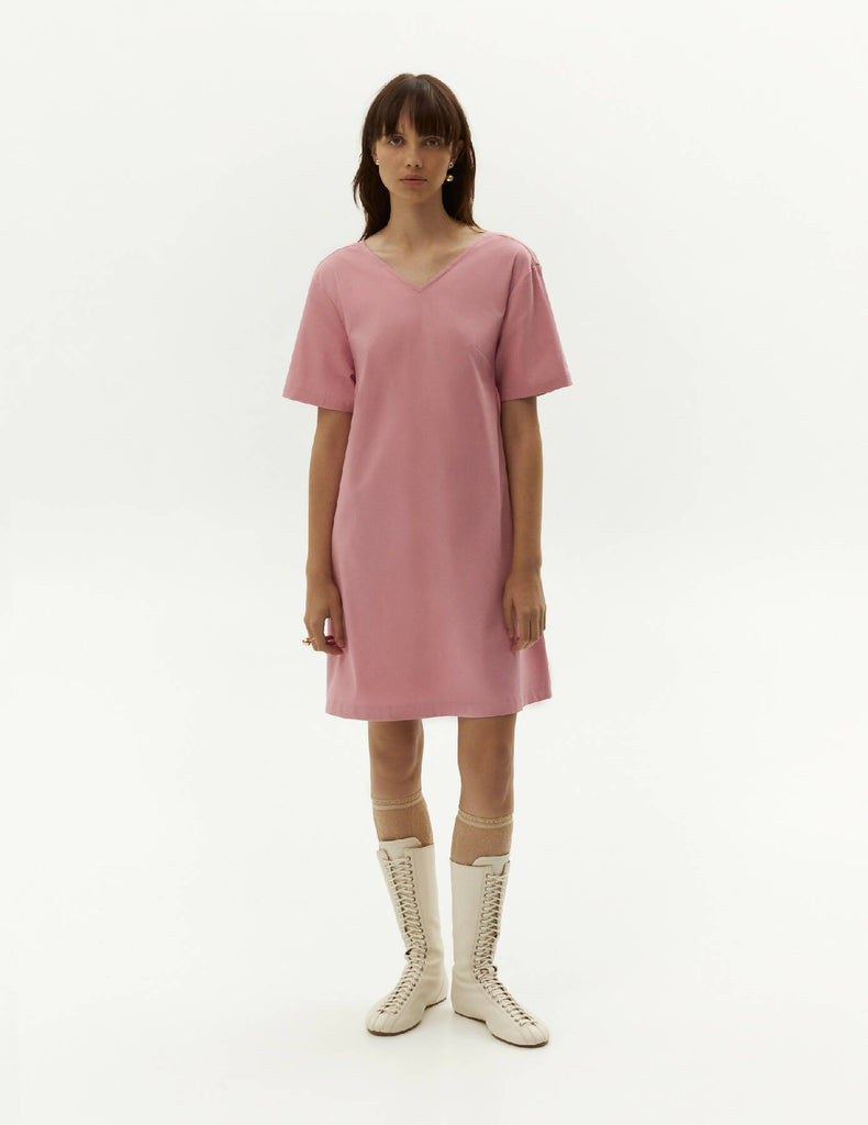 Day Dress Short Lenght — Dusty Pink Color