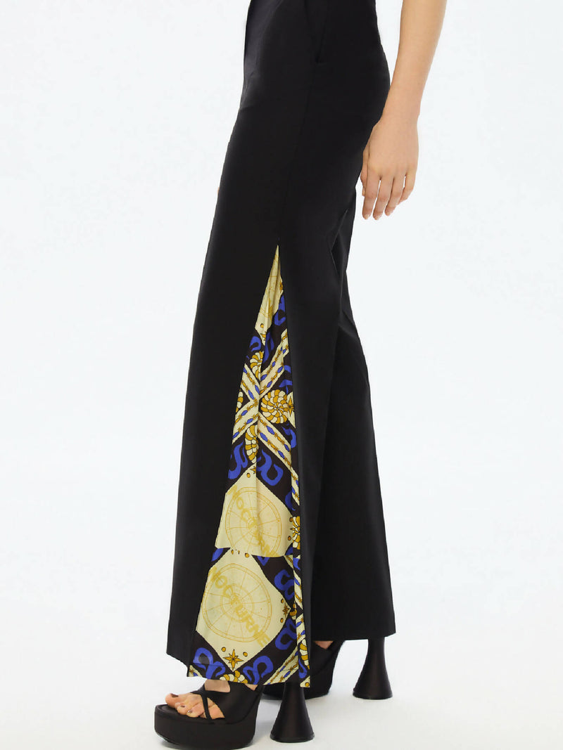 Wide-Leg Satin Pants