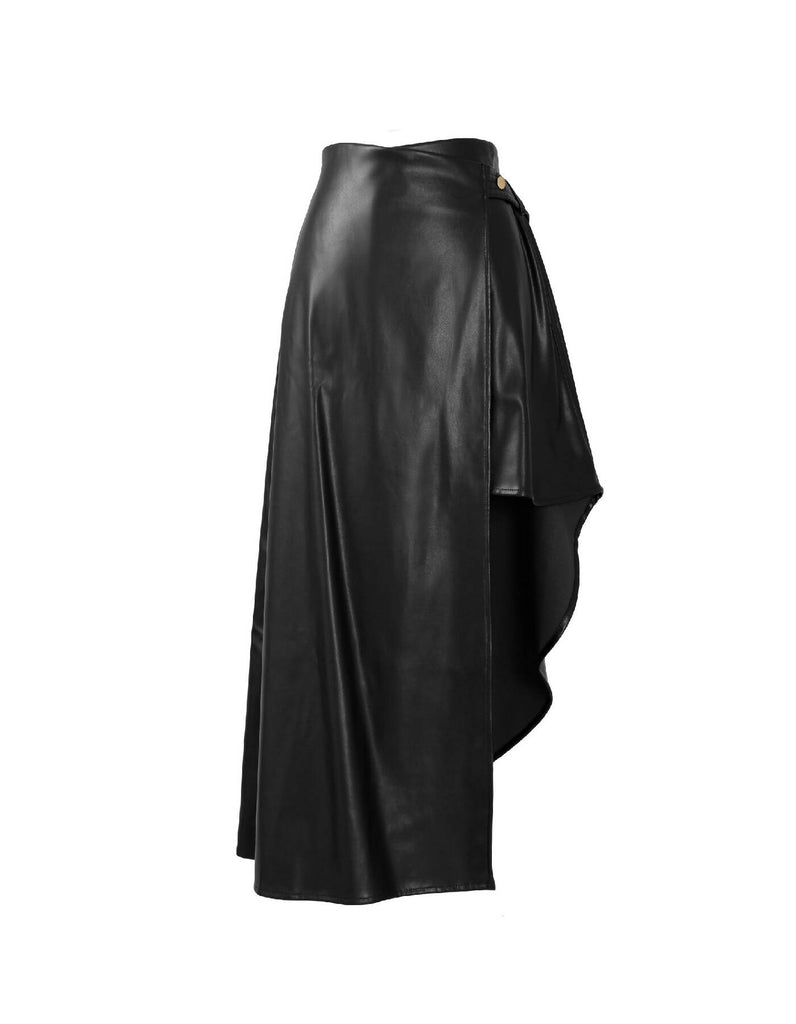 Fatale Asymmetrical Wrap Skirt