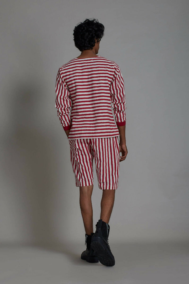 Red Stripe Spade T-shirt