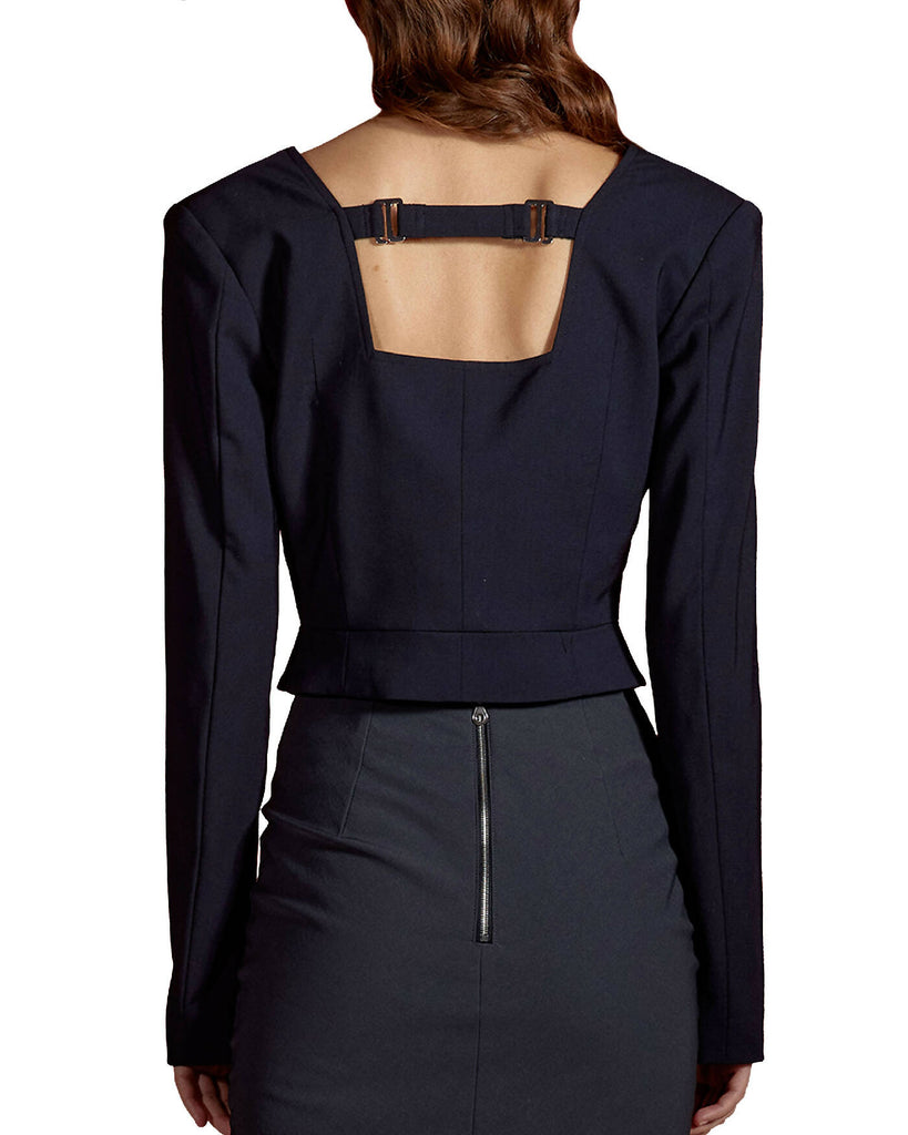 Cropped Bustier Blazer