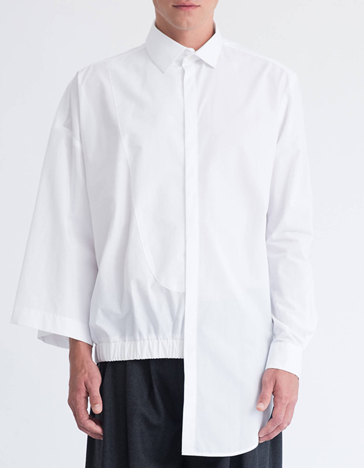 Mixed Silhouettes Asymmetrical Shirt | NOT JUST A LABEL