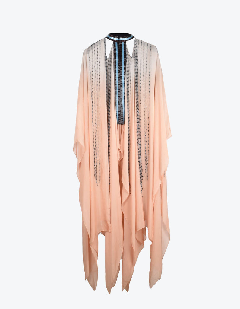 Fall Panelled Glass Chiffon Cape