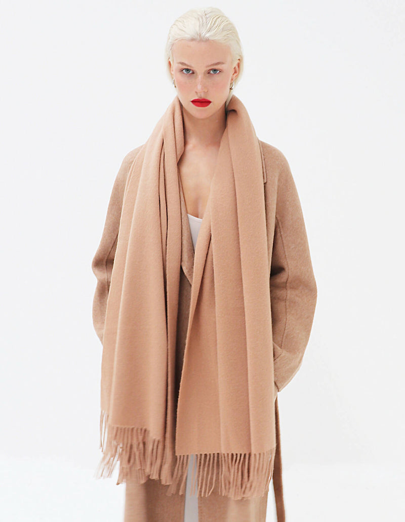 Helena Cashmere Shawl - Camel