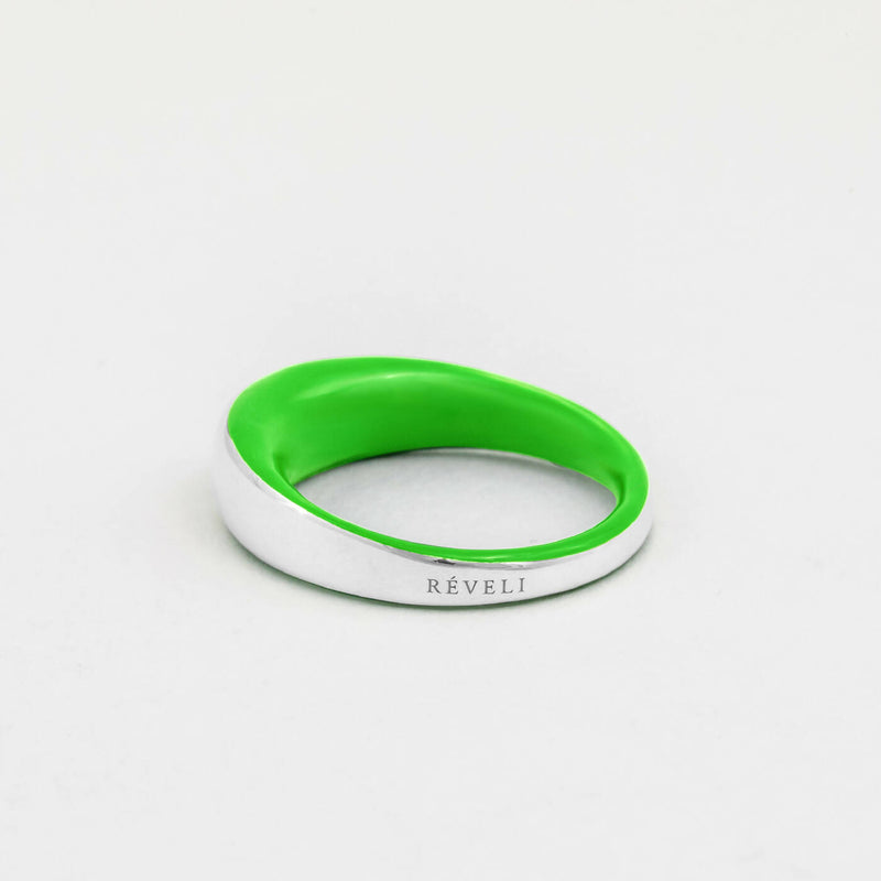 GREEN ETCH DOME RING