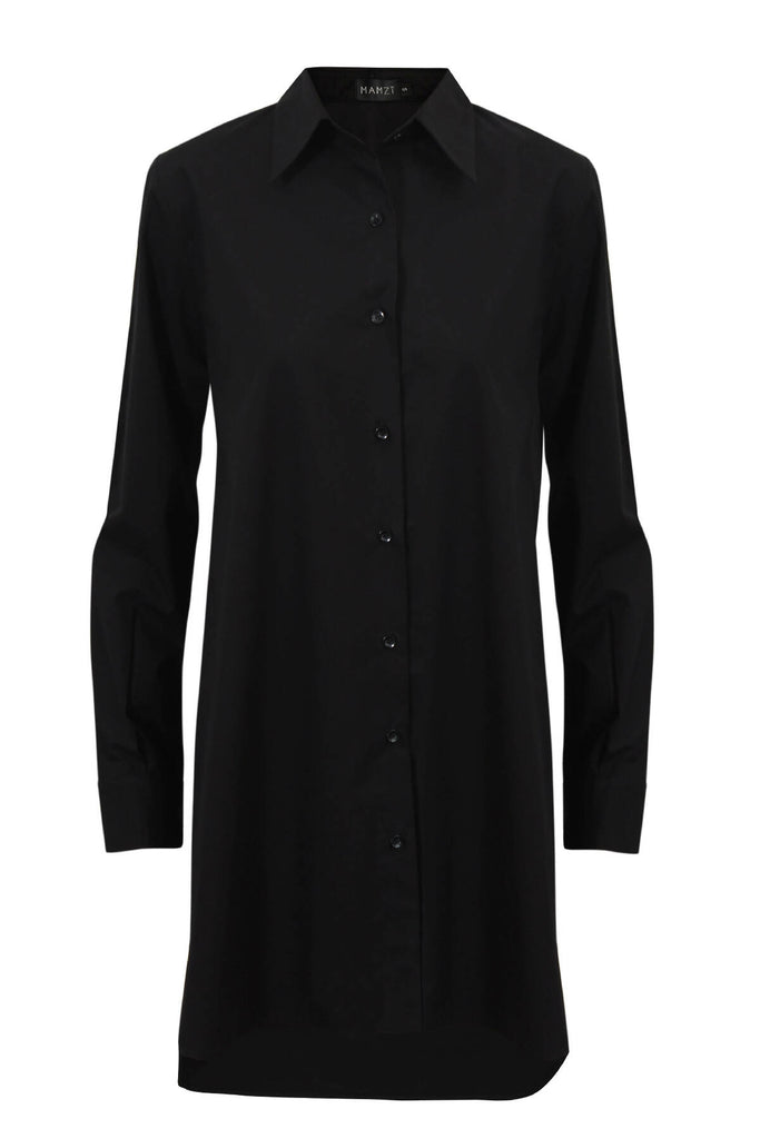 Plain Long Poplin Shirt